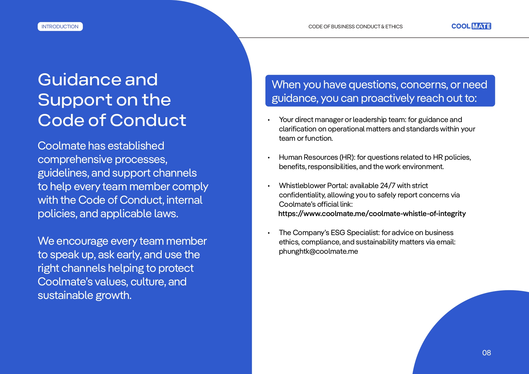 Conduct - 8
